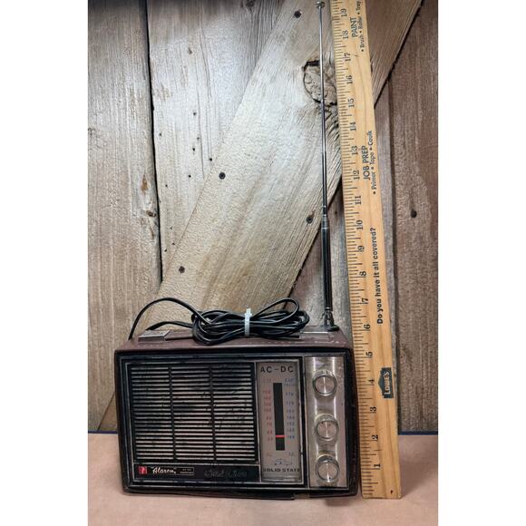 Vtg Alaron AC-DC Convertible Solid State Model B 1520 Hand Stitched Cover Works! - Picture 3 of 8